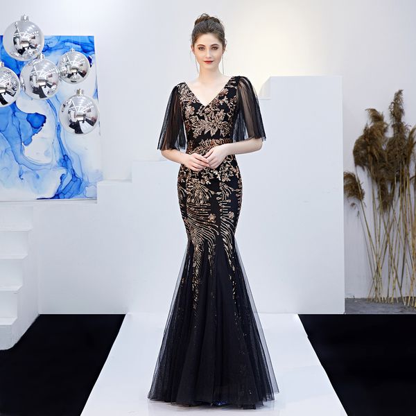 women's sequin evening prom gowns fishtail maxi dress slim banquet elegant mesh floor-length wedding dinner dresses wn3h, Black;gray
women's sequin evening prom gowns fishtail maxi dress slim banquet elegant mesh floor-length wedding dinner dresses wn3h, Black;gray
