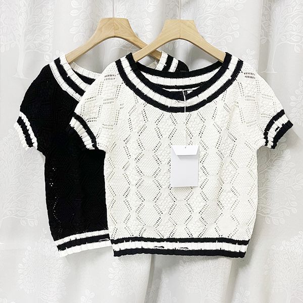 1226 2021 milan style spring summer brand same style sweater print short sleeve crew new pullover women black white clothes xue, White;black
1226 2021 milan style spring summer brand same style sweater print short sleeve crew new pullover women black white clothes xue, White;black