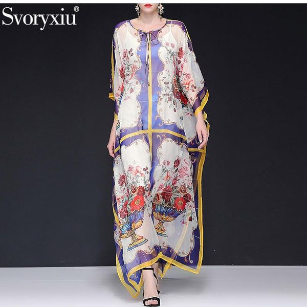 casual dresses svoryxiu runway summer silk maxi dress women's fashion batwing sleeve vase print holiday style big size loose robe, Black;gray
casual dresses svoryxiu runway summer silk maxi dress women's fashion batwing sleeve vase print holiday style big size loose robe, Black;gray