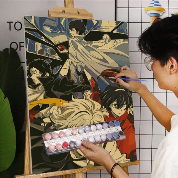 paintings 40x50cm painting by numbers classic japanese manga bungo stray dogs art acrylic paint coloring canvas poster
paintings 40x50cm painting by numbers classic japanese manga bungo stray dogs art acrylic paint coloring canvas poster