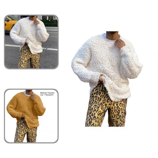 men's sweaters spring sweatshirt stylish casual autumn eye-catching fluffy men, White;black
men's sweaters spring sweatshirt stylish casual autumn eye-catching fluffy men, White;black