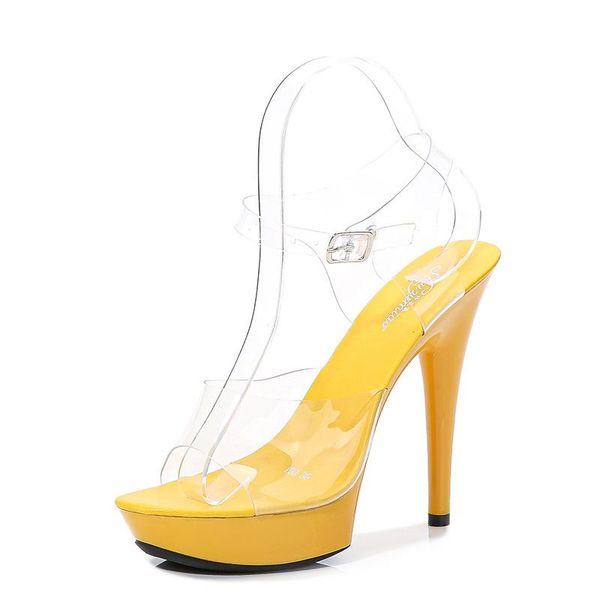 sandals women clear high heels summer pumps shoes 13cm pvc ankle strap jelly candy heel transparent, Black
sandals women clear high heels summer pumps shoes 13cm pvc ankle strap jelly candy heel transparent, Black
