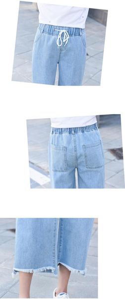 women's jeans women elastic waist straight legged loose casual nine long drawstring irregular fringed edges thin wide cowboy size 26-40, Blue
women's jeans women elastic waist straight legged loose casual nine long drawstring irregular fringed edges thin wide cowboy size 26-40, Blue