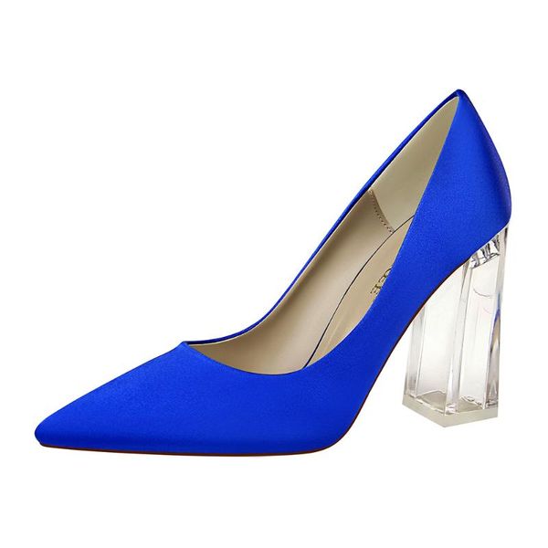 dress shoes silk simple concise super high heels women pumps square heel pointed toe solid color for party banquet g0082, Black
dress shoes silk simple concise super high heels women pumps square heel pointed toe solid color for party banquet g0082, Black