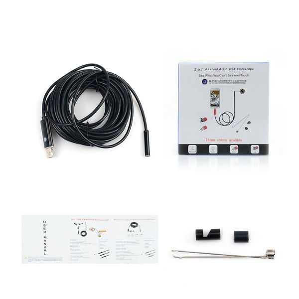 cameras 1m/2m/5m/10m 7mm 2 in 1 micro usb mini camcorders waterproof 6 led borescope inspection for android pc
cameras 1m/2m/5m/10m 7mm 2 in 1 micro usb mini camcorders waterproof 6 led borescope inspection for android pc