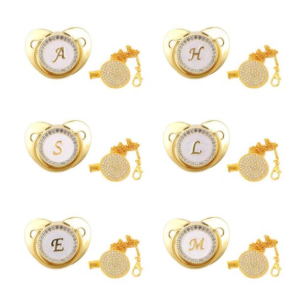 pacifiers# luxury classic gold baby pacifier chain clip bling rhinestone 0-12 months bpa dummy soother 26 name initials infant nipple
pacifiers# luxury classic gold baby pacifier chain clip bling rhinestone 0-12 months bpa dummy soother 26 name initials infant nipple