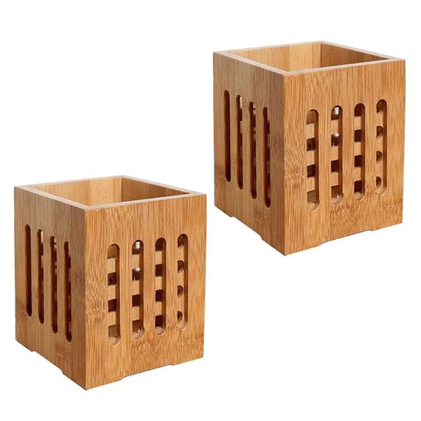 chopsticks 2pcs bamboo holder holey cutlery organizer draining tableware container kitchen utensil
chopsticks 2pcs bamboo holder holey cutlery organizer draining tableware container kitchen utensil