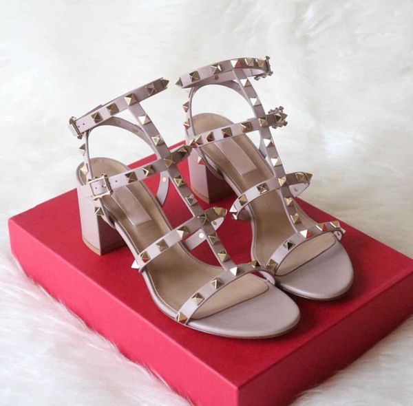 summer luxury designer women gladiator sandals rock studs chunky strappy heels rivets lady high heels sandals for women's sandalia femi, Black
summer luxury designer women gladiator sandals rock studs chunky strappy heels rivets lady high heels sandals for women's sandalia femi, Black