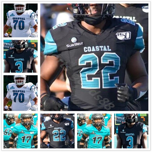 custom 2020 2021 coastal carolina football 1 cj marable stitched jerseys grayson mccall jai williams taliaferro men youth kid women jerseys, Black
custom 2020 2021 coastal carolina football 1 cj marable stitched jerseys grayson mccall jai williams taliaferro men youth kid women jerseys, Black
