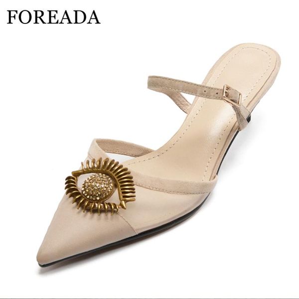 dress shoes foreada mules real leather high heels metal decoration thin heel crystal pointed toe pumps buckle female footwear 41, Black
dress shoes foreada mules real leather high heels metal decoration thin heel crystal pointed toe pumps buckle female footwear 41, Black