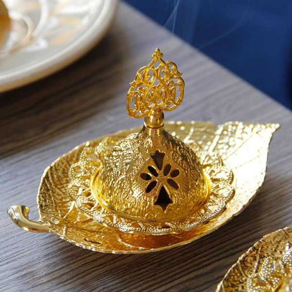 fragrance lamps middle eastern arab incense holder with leaf shape tray golden/slivery metal censer ornaments for muslim eid ramadan mdj
fragrance lamps middle eastern arab incense holder with leaf shape tray golden/slivery metal censer ornaments for muslim eid ramadan mdj
