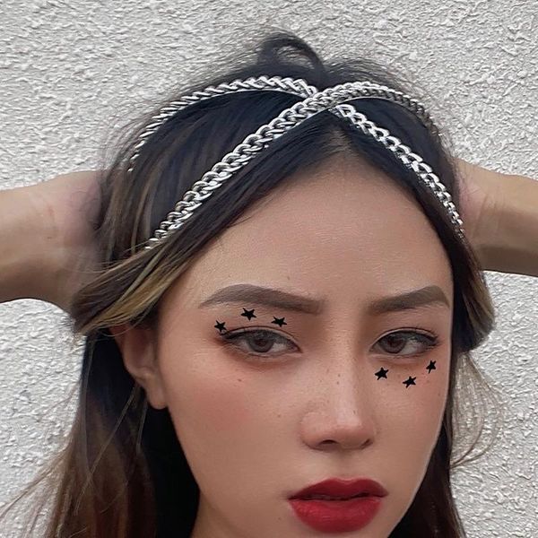 hair clips & barrettes 2021 trend personality geometric metal chain hand-woven women's headband simple fashion ladies wedding banquet j, Golden;silver
hair clips & barrettes 2021 trend personality geometric metal chain hand-woven women's headband simple fashion ladies wedding banquet j, Golden;silver