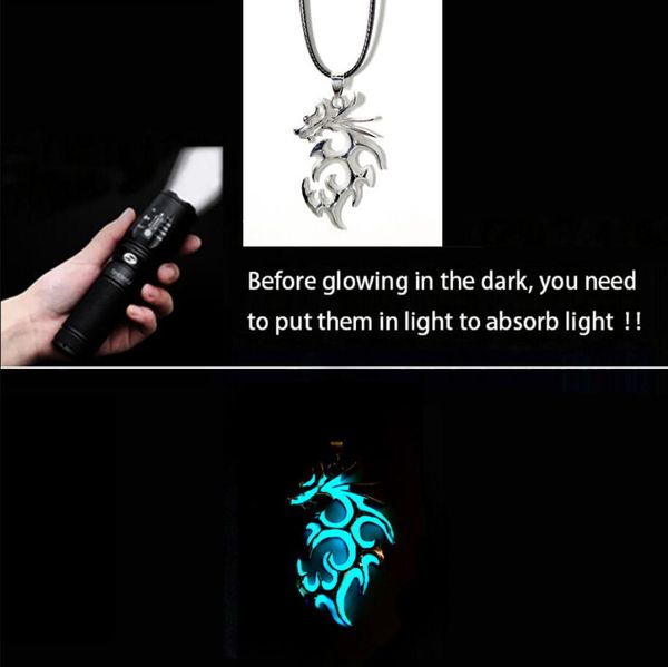 luminous glowing flame dragon pendant necklaces glow in the dark pike necklace for women men halloween gift, Silver
luminous glowing flame dragon pendant necklaces glow in the dark pike necklace for women men halloween gift, Silver
