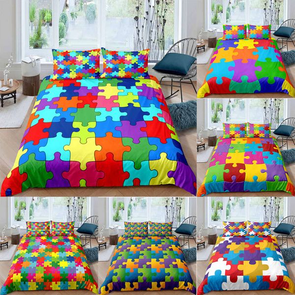 seamls puzzle bedding set 3d cute printed duvet cover bedcloth 2/3pcs home textil luxury bedspread
seamls puzzle bedding set 3d cute printed duvet cover bedcloth 2/3pcs home textil luxury bedspread