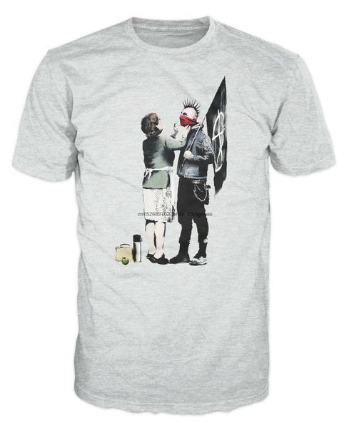 men's t-shirts banksy punk mom funny smart urban art fashion hipster t-shirt, White;black
men's t-shirts banksy punk mom funny smart urban art fashion hipster t-shirt, White;black