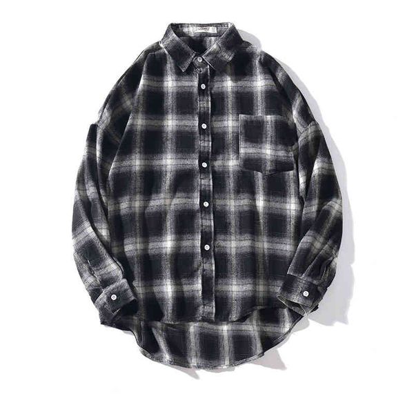men's casual shirts fojaganto outono nova moda masculina camisas marca de alta rua retro casual camisa na fina manga longa s 20t3, White;black 
men's casual shirts fojaganto outono nova moda masculina camisas marca de alta rua retro casual camisa na fina manga longa s 20t3, White;black