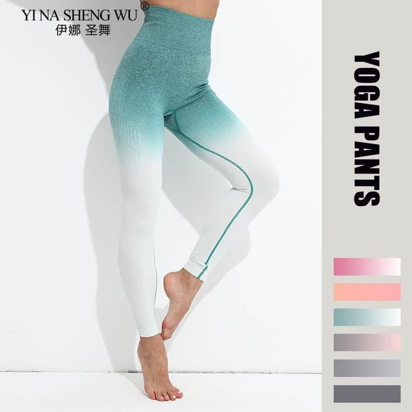 women seamless yoga leggings high waisted yoga pants training tights gym jogging fitness gradient color leggings sports pants, White;red
women seamless yoga leggings high waisted yoga pants training tights gym jogging fitness gradient color leggings sports pants, White;red