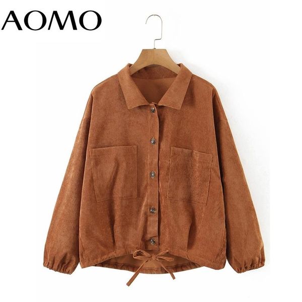 women's jackets aomo 2021 autumn winter women corduroy coat jacket pocket casual warm oversized outwear 8h127a, Black;brown
women's jackets aomo 2021 autumn winter women corduroy coat jacket pocket casual warm oversized outwear 8h127a, Black;brown