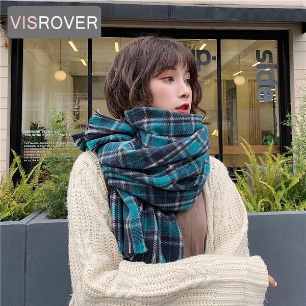 scarves visrover green woman winter scarf fashion female shawls cashmere handfeeling wraps checked hijab, Blue;gray
scarves visrover green woman winter scarf fashion female shawls cashmere handfeeling wraps checked hijab, Blue;gray