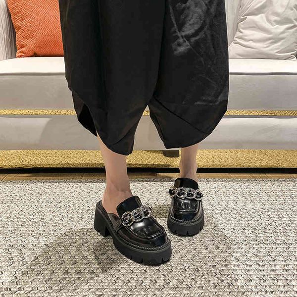 new style square head half support shoes women's summer chain outlet black friday
new style square head half support shoes women's summer chain outlet black friday