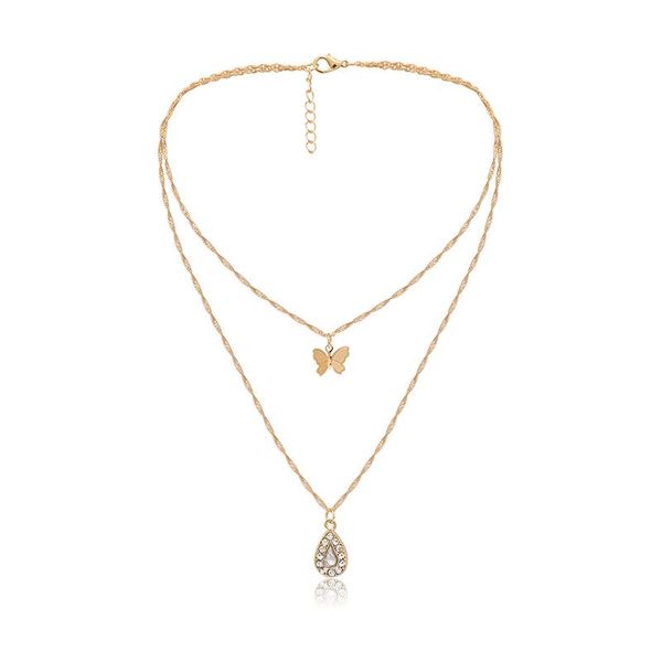 pendant necklaces metallic golden chain butterfly necklace women ladies jewelry for valentine's day gifts, Silver
pendant necklaces metallic golden chain butterfly necklace women ladies jewelry for valentine's day gifts, Silver