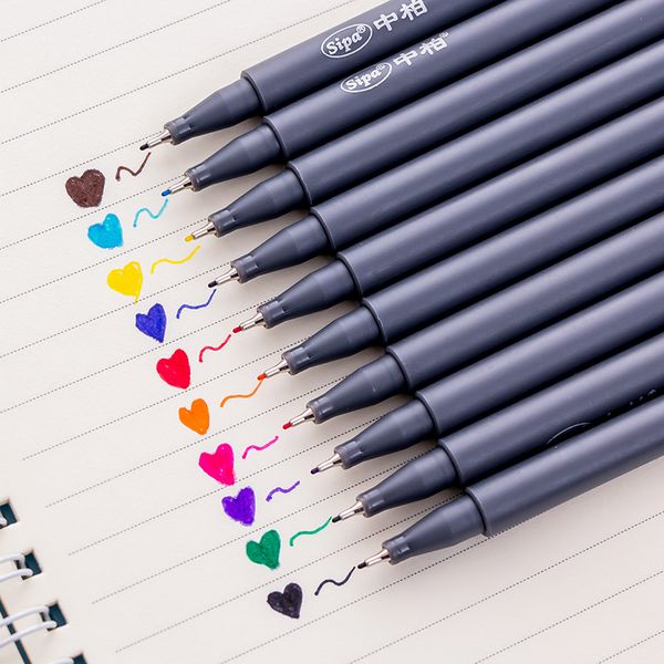 10 pcs/lot Fine line drawing pen for manga cartoon advertising design Water Color pens Stationery Office school supplies
10 pcs/lot Fine line drawing pen for manga cartoon advertising design Water Color pens Stationery Office school supplies