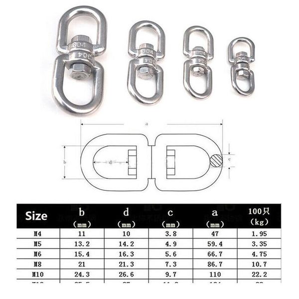 5pcs stainless steel 8 shape rotary buckle safety climbing swivel ring hook eye to eye connectors carabiner clasp m4 jllmuz
5pcs stainless steel 8 shape rotary buckle safety climbing swivel ring hook eye to eye connectors carabiner clasp m4 jllmuz