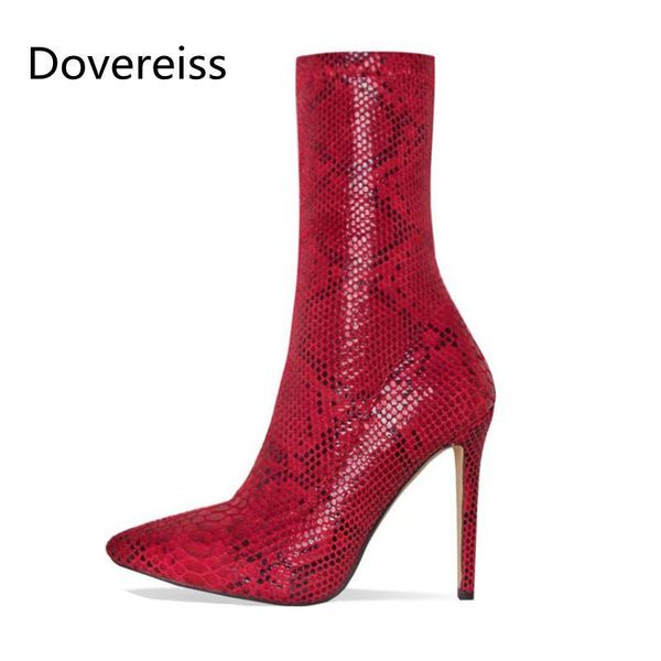 boots dovereiss fashion women's shoes winter red apricot pointed toe stilettos heels elegant ankle concise mature 36-41, Black
boots dovereiss fashion women's shoes winter red apricot pointed toe stilettos heels elegant ankle concise mature 36-41, Black