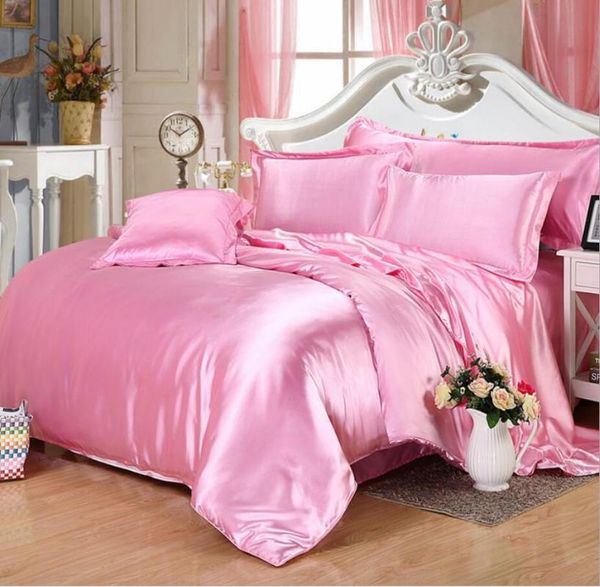 bedding sets princess pink satin silk set soft duvet cover king size mattress bed linen sheet pillowcase home textiles
bedding sets princess pink satin silk set soft duvet cover king size mattress bed linen sheet pillowcase home textiles
