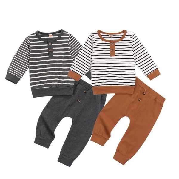 clothing sets 0-24m born boys casual outfits toddler striped long sleeve t-shirt + solid color trousers suits baby spring fall set, White
clothing sets 0-24m born boys casual outfits toddler striped long sleeve t-shirt + solid color trousers suits baby spring fall set, White