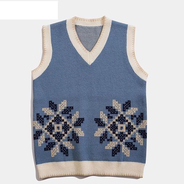 men's vests large vintage embroidered jumper floral knitwear vest v-neck harajuku super color sleeveless sweater mens clothing arrival, Black;white
men's vests large vintage embroidered jumper floral knitwear vest v-neck harajuku super color sleeveless sweater mens clothing arrival, Black;white