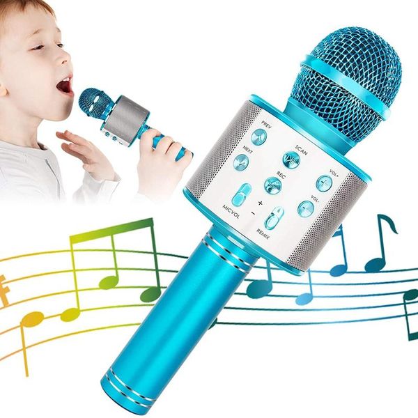 2-pack wireless bluetooth karaoke microphone portable handheld mic speaker music player recorder for home party blue
2-pack wireless bluetooth karaoke microphone portable handheld mic speaker music player recorder for home party blue