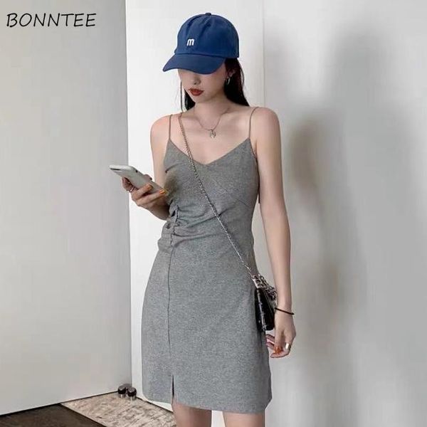 casual dresses women slim a-line solid color female above knee camisole club summer folds leisure inside clothing basic plus size, Black;gray
casual dresses women slim a-line solid color female above knee camisole club summer folds leisure inside clothing basic plus size, Black;gray