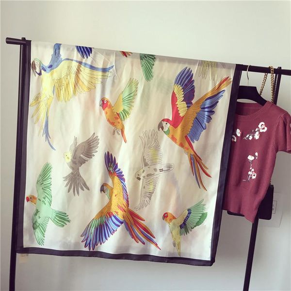 scarves 2021 summer women 180x90cm silk scarf beach hijab shawls and wraps luxury parrot print female foulard echarpe designer bandana, Blue;gray
scarves 2021 summer women 180x90cm silk scarf beach hijab shawls and wraps luxury parrot print female foulard echarpe designer bandana, Blue;gray