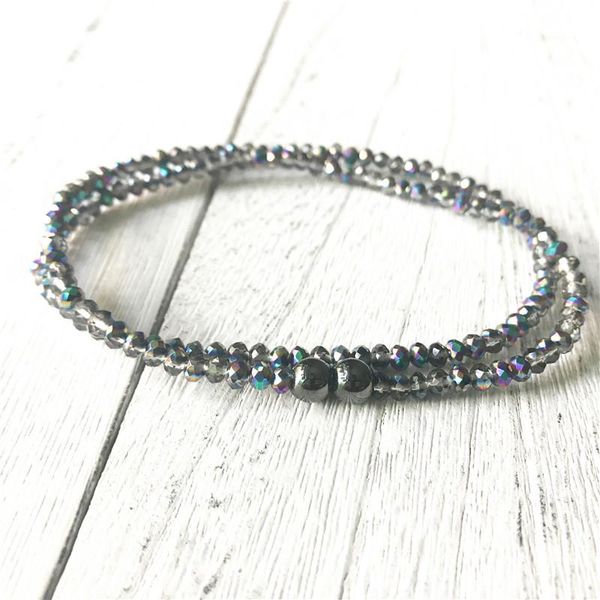 charm bracelets light grey electroplated faceted glass bead bracelet hematite 2 laps slim loose women or men shiny gift for gril, Golden;silver
charm bracelets light grey electroplated faceted glass bead bracelet hematite 2 laps slim loose women or men shiny gift for gril, Golden;silver