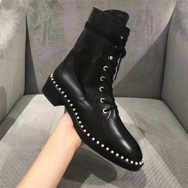 boots women shoes leather british style low heel ladies ankle 2022, Black
boots women shoes leather british style low heel ladies ankle 2022, Black
