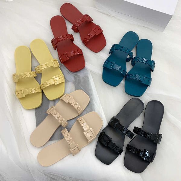 2021 new jelly shoes candy color chain sandals square sandals antiskid rubber shoes pvc water shoes size 41 zlh, Black
2021 new jelly shoes candy color chain sandals square sandals antiskid rubber shoes pvc water shoes size 41 zlh, Black