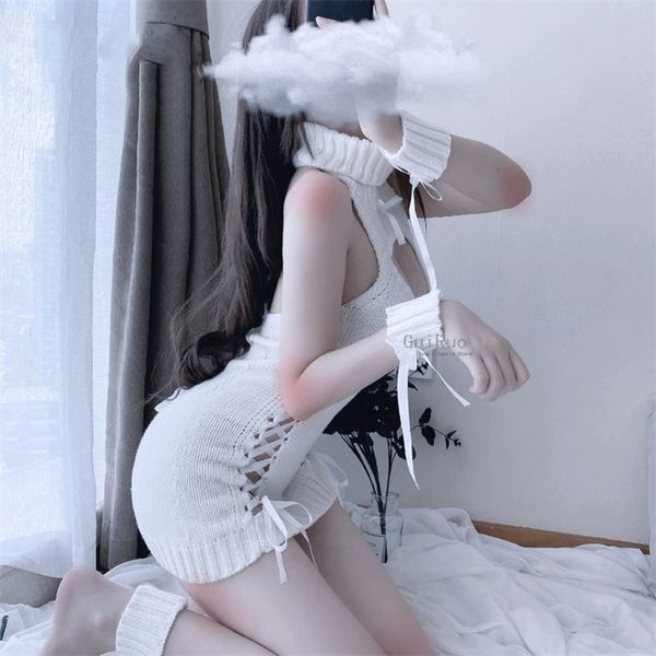 lolita lingerie cosplay costumes open chest backless strap sweater white sheep rabbit knit high collar anime cat babydoll, Black;white
lolita lingerie cosplay costumes open chest backless strap sweater white sheep rabbit knit high collar anime cat babydoll, Black;white