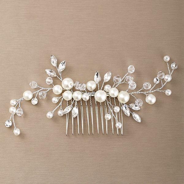 trendy wedding flower hair accessories silver color pearl hair comb tiara rhinestone bride headdress bridal hair ornamentsdio chan contact, Golden;white
trendy wedding flower hair accessories silver color pearl hair comb tiara rhinestone bride headdress bridal hair ornamentsdio chan contact, Golden;white