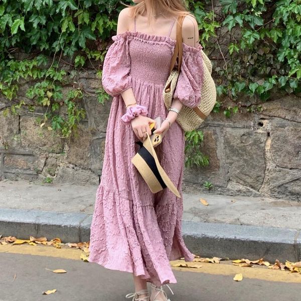 casual dresses summer vintage pink dress women elegant chic evening party beach off the shoulder ruffle designer chiffon midi 2021, Black;gray
casual dresses summer vintage pink dress women elegant chic evening party beach off the shoulder ruffle designer chiffon midi 2021, Black;gray