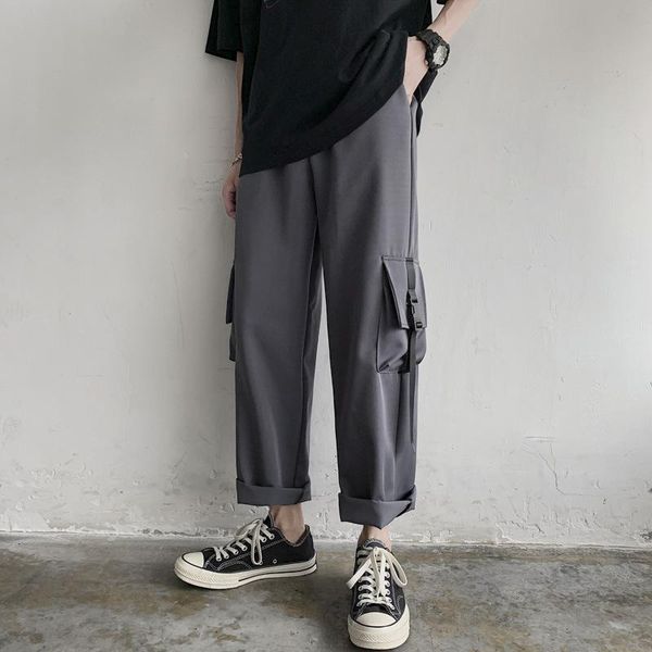men's pants summer thin super straight ins loose trousers trend hong kong style bf tide brand wild casual men, Black
men's pants summer thin super straight ins loose trousers trend hong kong style bf tide brand wild casual men, Black