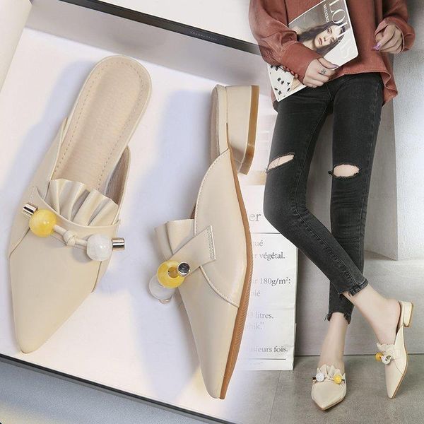 2021 fashion baotou half slipper female. point-toed, low-heeled, heavy-heeled mueller half-soled shoes for women. wear sandals, Black
2021 fashion baotou half slipper female. point-toed, low-heeled, heavy-heeled mueller half-soled shoes for women. wear sandals, Black