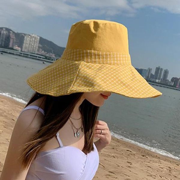 wide brim hats foldable summer women's bucket oversized solid beach hat casquette fashion trend sun protection anti-uv travel cap, Blue;gray
wide brim hats foldable summer women's bucket oversized solid beach hat casquette fashion trend sun protection anti-uv travel cap, Blue;gray
