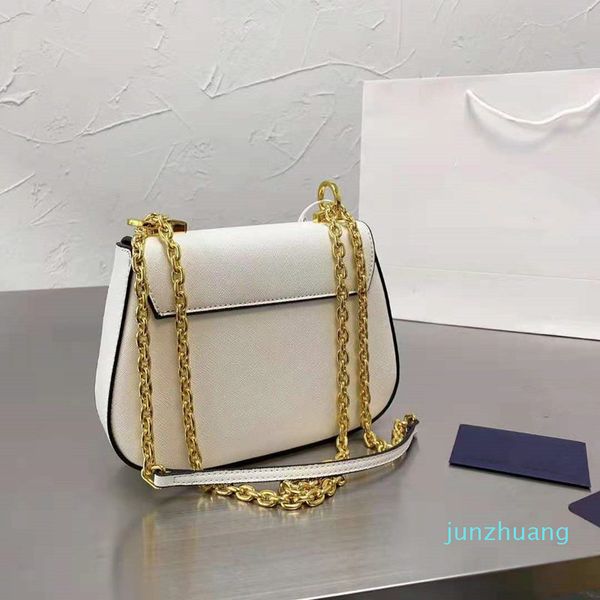 designer- fashion shopping bags women's chain shoulder bag with cross grain leather