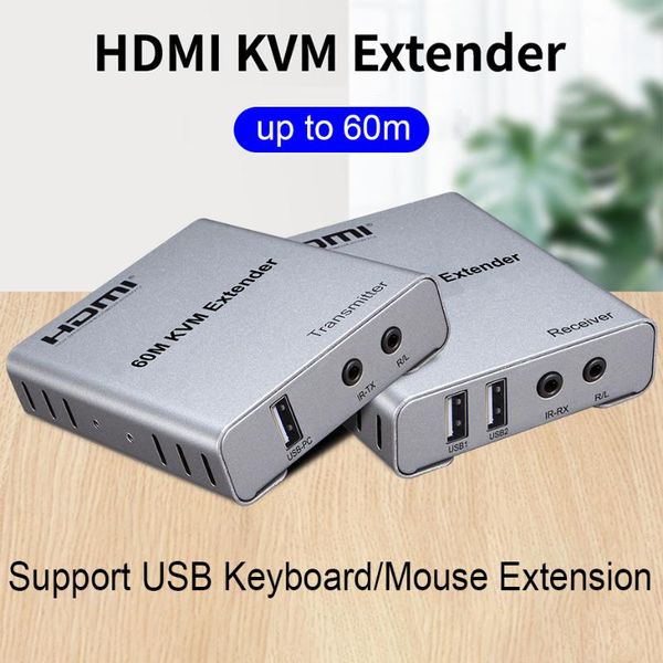 audio cables & connectors 60m kvm extender over cat5/6 rj45 ethernet cable switch video converter support pc keyboard mouse extension
audio cables & connectors 60m kvm extender over cat5/6 rj45 ethernet cable switch video converter support pc keyboard mouse extension