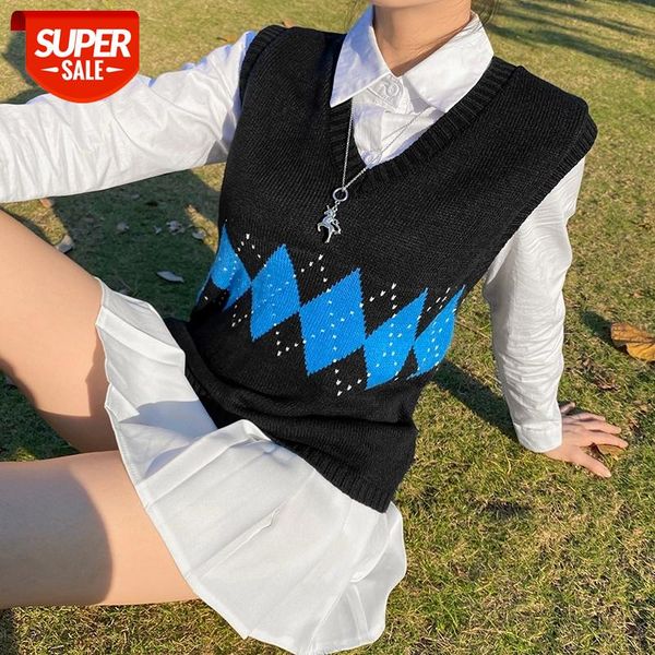 argyle plaid y2k knitted sweater vest women warm female winter 2020 sleeveless v neck crop aesthetic autumn preppy style #jl39, White
argyle plaid y2k knitted sweater vest women warm female winter 2020 sleeveless v neck crop aesthetic autumn preppy style #jl39, White