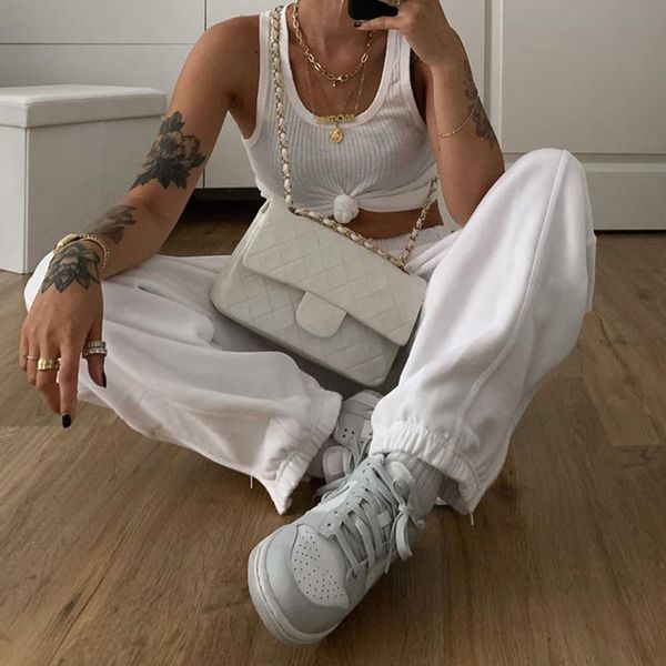 embroidery white baggy casual sweatpants zipper split high waist pants women pocket fashion joggers sweatpants summer, Black;white
embroidery white baggy casual sweatpants zipper split high waist pants women pocket fashion joggers sweatpants summer, Black;white