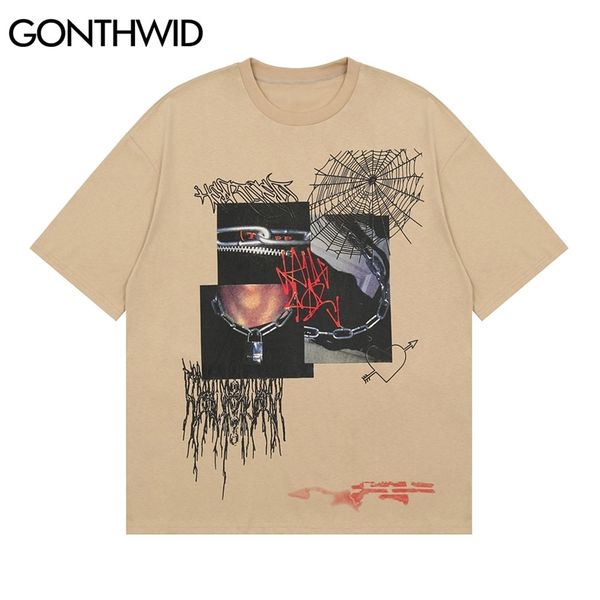 tees shirts hip hop graffiti print short sleeve t-shirts punk rock gothic casual streetwear cotton loose fashion 210602, White;black
tees shirts hip hop graffiti print short sleeve t-shirts punk rock gothic casual streetwear cotton loose fashion 210602, White;black