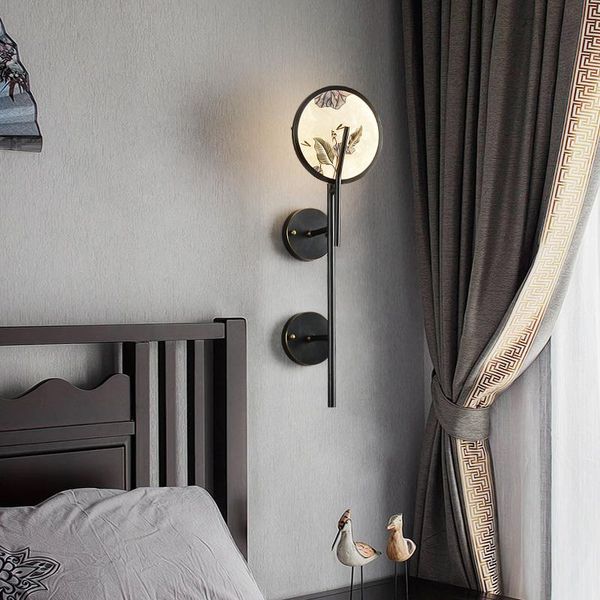 wall lamp copper enamel light luxury living room villa study aisle staircase chinese style bedroom 
wall lamp copper enamel light luxury living room villa study aisle staircase chinese style bedroom