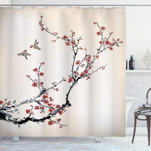 shower curtains nature curtain cherry branches flowers buds and birds style artwork with painting effect bathroom decor set hooks
shower curtains nature curtain cherry branches flowers buds and birds style artwork with painting effect bathroom decor set hooks
